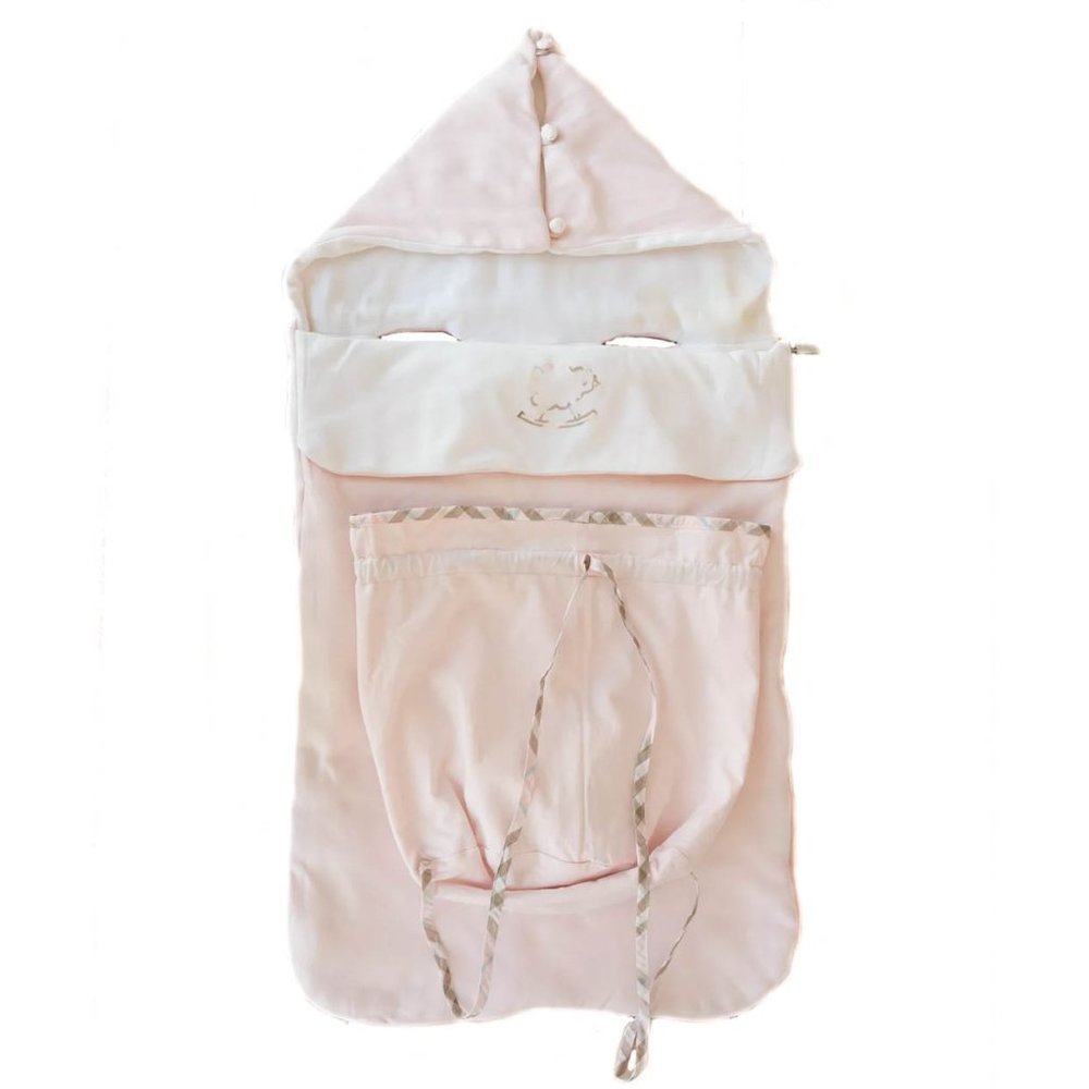 BURBERRY: Pale Pink & "Nova Check" Sleeping Nest